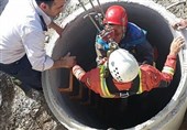 تهران| سقوط 10 متری کارگر میانسال به داخل چاه + تصاویر