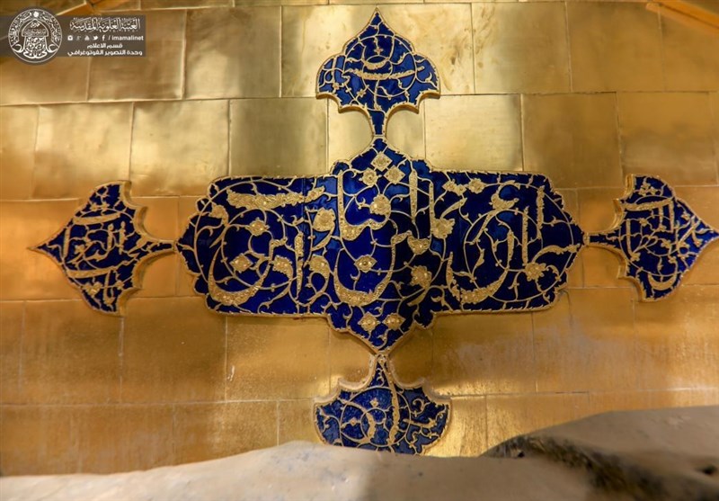 مرمت 10000 خشت تاریخی ایوان حرم امام علی(ع) به دست استادکاران ایرانی + تصاویر