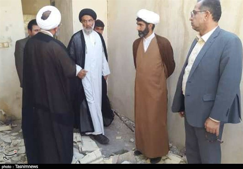 بازدید نماینده ولی فقیه در استان خوزستان از مناطق زلزله‌زده مسجد سلیمان + تصاویر