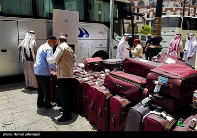 استقبال الحجاج الإيرانيين في المدينة المنورة