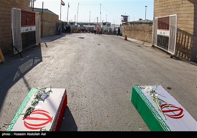 ورود پیکر 44 شهید تازه تفحص شده به کشور- شلمچه