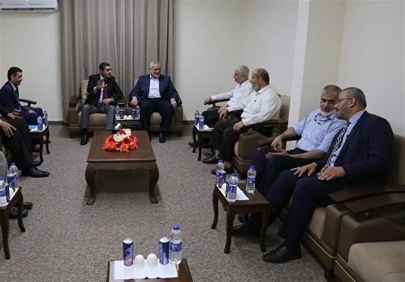 قیادة حرکة حماس تستقبل وفد المخابرات المصریة فی غزة