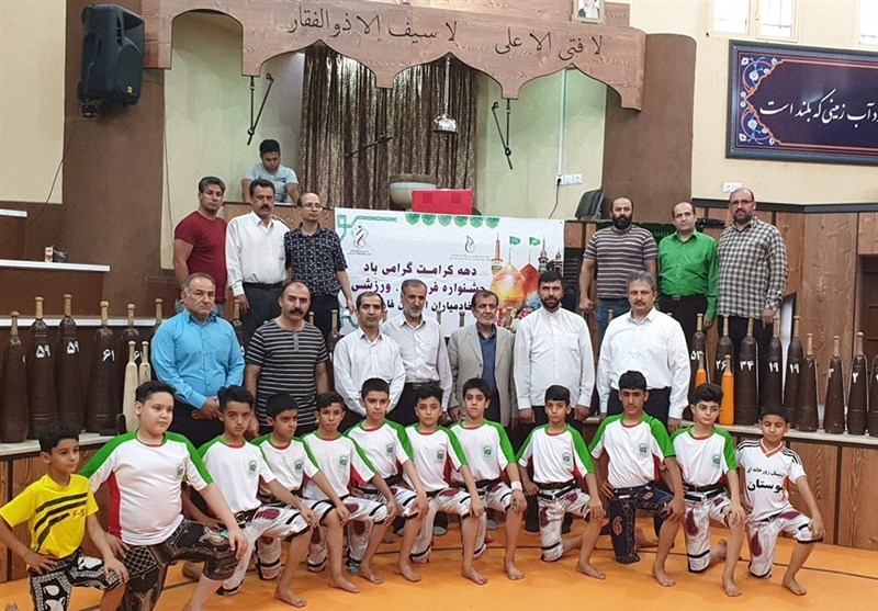 نونهالان ورزش پهلولانی شیراز در جشنواره رضوی شرکت کردند