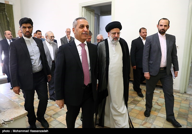 دیدار فائق زیدان رئیس شورای عالی قضایی عراق با حجت الاسلام سید ابراهیم رئیسی رئیس قوه قضائیه