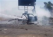 إستهداف سیارة عسکریة على طریق "الیادودة" فی درعا