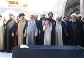 مراسم تشییع پیکر آیت الله حقانی در قم برگزار شد