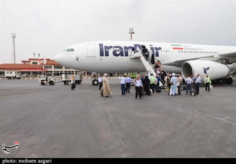 پایان عملیات رفت پروازهای حج تمتع از فرودگاه بین‌المللی کرمانشاه