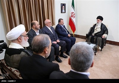 نایب رئیس دفتر سیاسی جنبش مقاومت اسلامی فلسطین (حماس) با رهبر معظم انقلاب اسلامی دیدار کرد. 