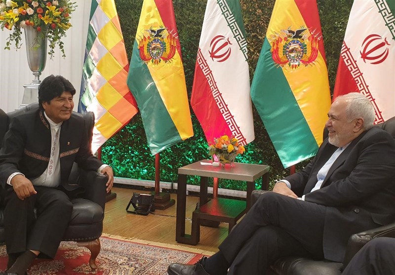 دیدار ظریف با رئیس جمهور بولیوی