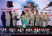 مراسم گرامیداشت عملیات مرصاد و ترفیع درجه به فرماندهان شهید استان همدان