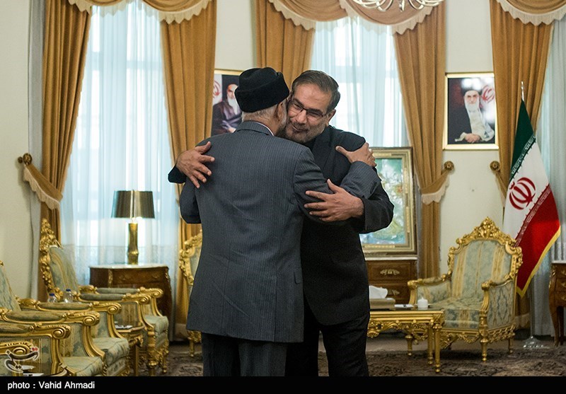 دیدار یوسف بن علوی، وزیر امور خارجه عمان با علی شمخانی دبیر شورای عالی امنیت ملی
