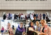 بازدید فارسی‌آموزان هشتاد و هفتمین دوره دانش‌افزایی زبان فارسی از باغ کتاب