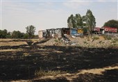 گزارش تصویری تسنیم از آتشی که به جان باغستان قزوین افتاد