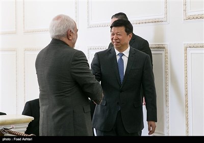 دیدارسونگ تائو وزیر امور بین‌الملل حزب کمونیست جمهوری خلق چین با محمدجواد ظریف وزیر امور خارجه ایران 