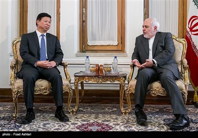 دیدارسونگ تائو وزیر امور بین‌الملل حزب کمونیست جمهوری خلق چین با محمدجواد ظریف وزیر امور خارجه ایران 