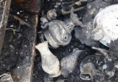 بازارچه صنایع‌دستی بروجرد در آتش سوخت؛ خاکسترشدن میراث هنرمندان+ تصاویر