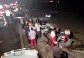 بوشهر|3 کشته و 4 زخمی در تصادف دو خودرو در محور دشتستان
