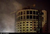 پایان عملیات «هتل آسمان» شیراز؛ حریق به طور کامل مهار شد