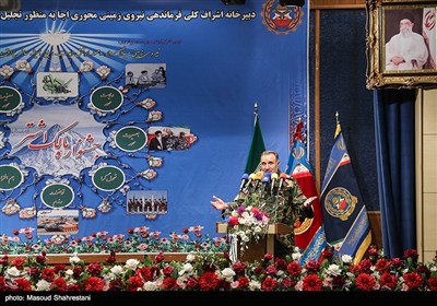 سخنرانی امیرکیومرث حیدری فرمانده نیروی زمینی ارتش در جشنواره مالک اشتر نزاجا