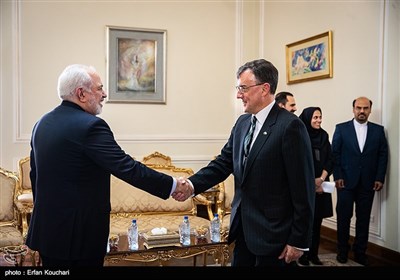 دیدار خداحافظی ایان دیوید بگیز سفیر استرالیا با محمدجواد ظریف وزیر امور خارجه 