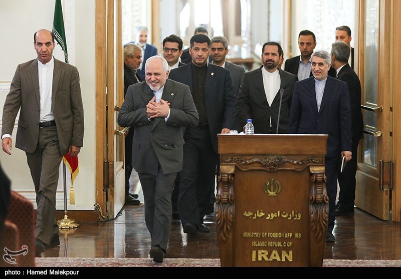 اولین کنفرانس خبری محمدجواد ظریف وزیر امور خارجه