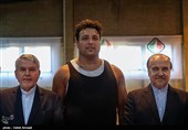  مسعود سلطانی‌فر، وزیر ورزش و جوانان ، رضا صالحی امیری رئیس کمیته ملی المپیک و احسان حدادی رکورددار فعلی پرتاب دیسک ایران و آسیا