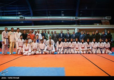 بازدید وزیر ورزش از اردو تیم های ملی کاراته و تکواندو