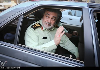 حضور سردار حسین اشتری فرمانده نیروی انتظامی در خبرگزاری تسنیم