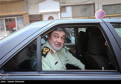 حضور سردار حسین اشتری فرمانده نیروی انتظامی در خبرگزاری تسنیم