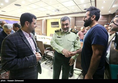 بازدید سردار حسین اشتری فرمانده نیروی انتظامی از خبرگزاری تسنیم