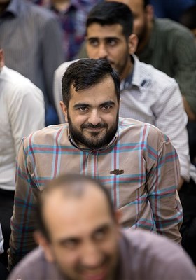 کیان عبداللهی سردبیر خبرگزاری تسنیم در جشن روز خبرنگار