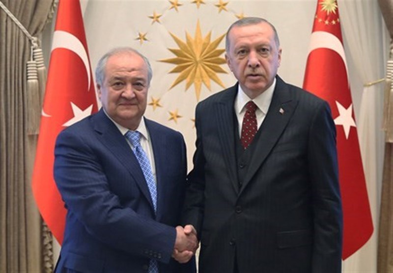 دیدار و گفت‌وگوی اردوغان با وزیر امور خارجه ازبکستان