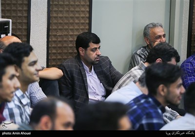 محمدمهدی دانی مدیر باشگاه خبرنگاران پویا در جشن روز خبرنگار