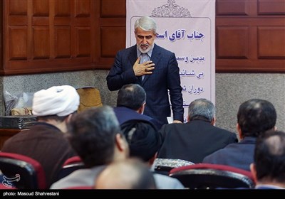 محمدجواد حشمتی رئیس کل دادگستری استان تهران در مراسم تکریم و معارفه رئیس کل دادگستری استان تهران