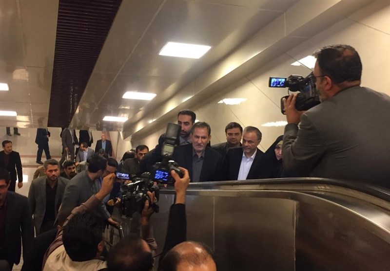 عملیات اجرایی خط 4 قطار شهری مشهد با حضور جهانگیری کلید خورد