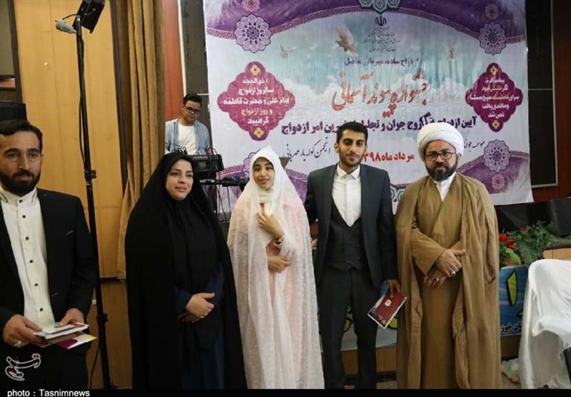 جشن ازدواج 14 زوج جوان اهواز با کمک خیران برگزار شد+تصاویر