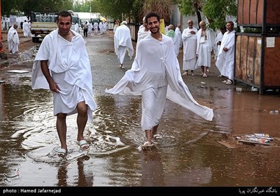 حجاج ایرانی در مراسم دعای عرفه در صحرای عرفات