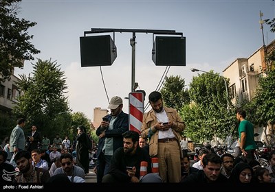 مراسم دعای عرفه در خیابان سعدی تهران