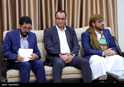 دیدار سخنگوی جنبش انصارالله یمن با مقام معظم رهبری