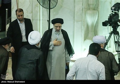 حضور حجت الاسلام سید ابراهیم رئیسی رئیس قوه قضائیه در نماز جمعه تهران 