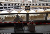 حجاج موسم حج98 در مسجدالحرام شهر مکه مکرمه