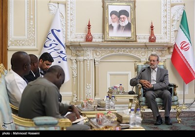 دیدار هیئت دوستی پارلمان غنا با علی لاریجانی رئیس مجلس شورای اسلامی