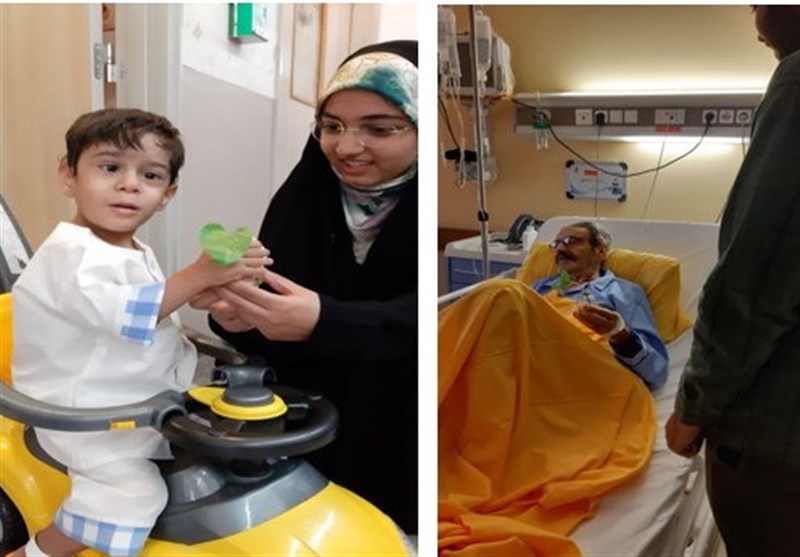 «وقت ملاقات» در بیمارستان‌های مشهد؛ 5000 گلدان به بیماران اهدا شد