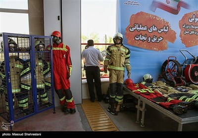  مراسم افتتاح ايستگاه 110 آتشنشانی