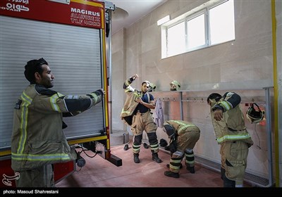  مراسم افتتاح ايستگاه 110 آتشنشانی