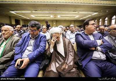 حجت الاسلام والمسلمین صدیقی در مراسم ختم همسر جمال انصاری رئیس سازمان تعزیرات