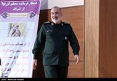 سرلشکر‌حسین سلامی فرمانده کل سپاه پاسدارن انقلاب اسلامی در نهمین جشنواره مالک اشتر فرماندهی کل سپاه 