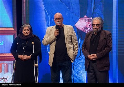 مسعود کیمیایی، هوشنگ گلمکانی و فرشته طائرپور در آئین نکوداشت‌های بیست‌ویکمین جشن سینمای ایران