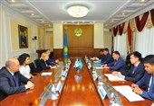 دیدار سفیر رژیم صهیونیستی در قزاقستان با استاندار آق‌ملا