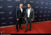 آرش برهانی و هادی طباطبایی در مراسم برترین های فوتبال ایران در سال 98-97